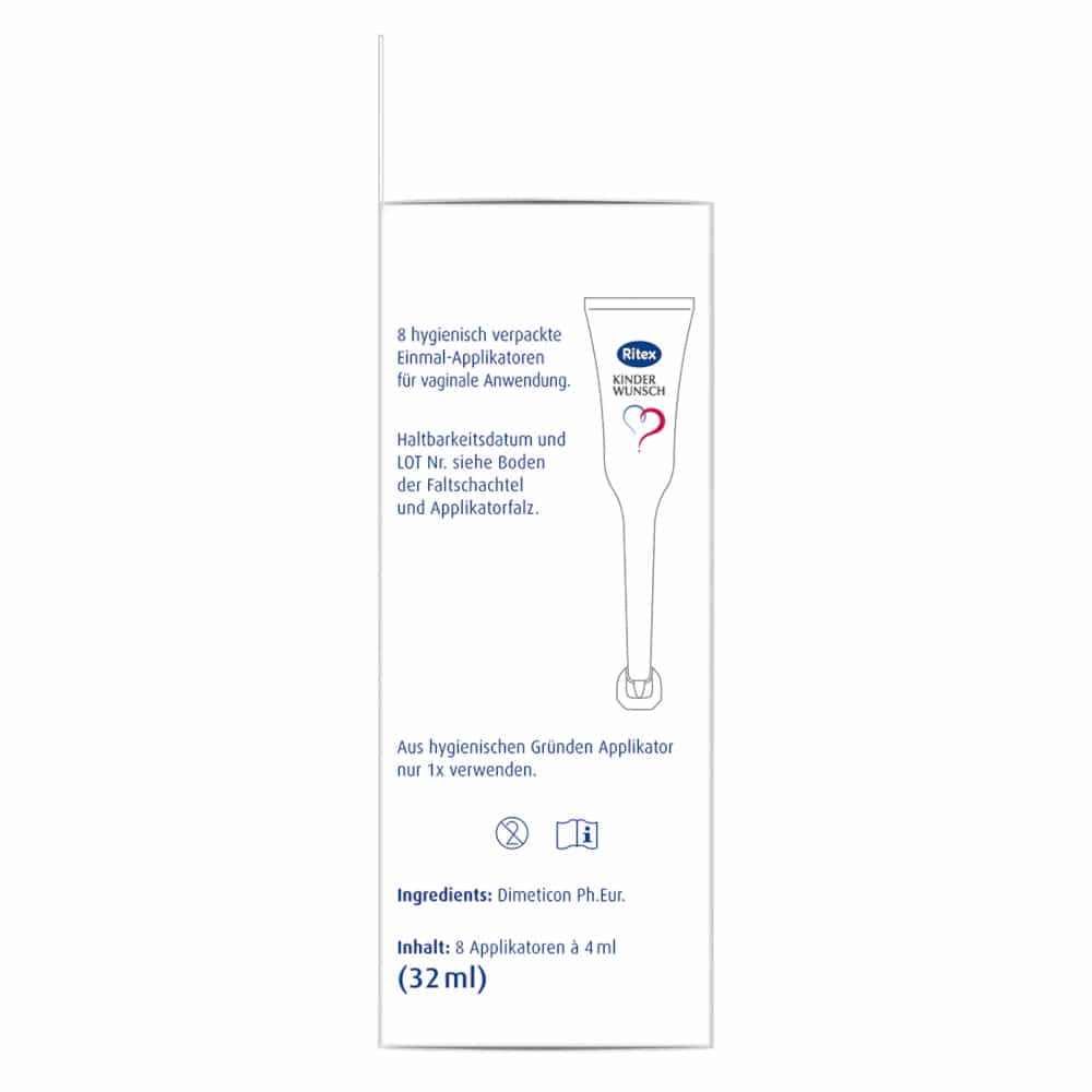 RITEX Kinderwunsch Gleitmittel  8X4 ml Gel