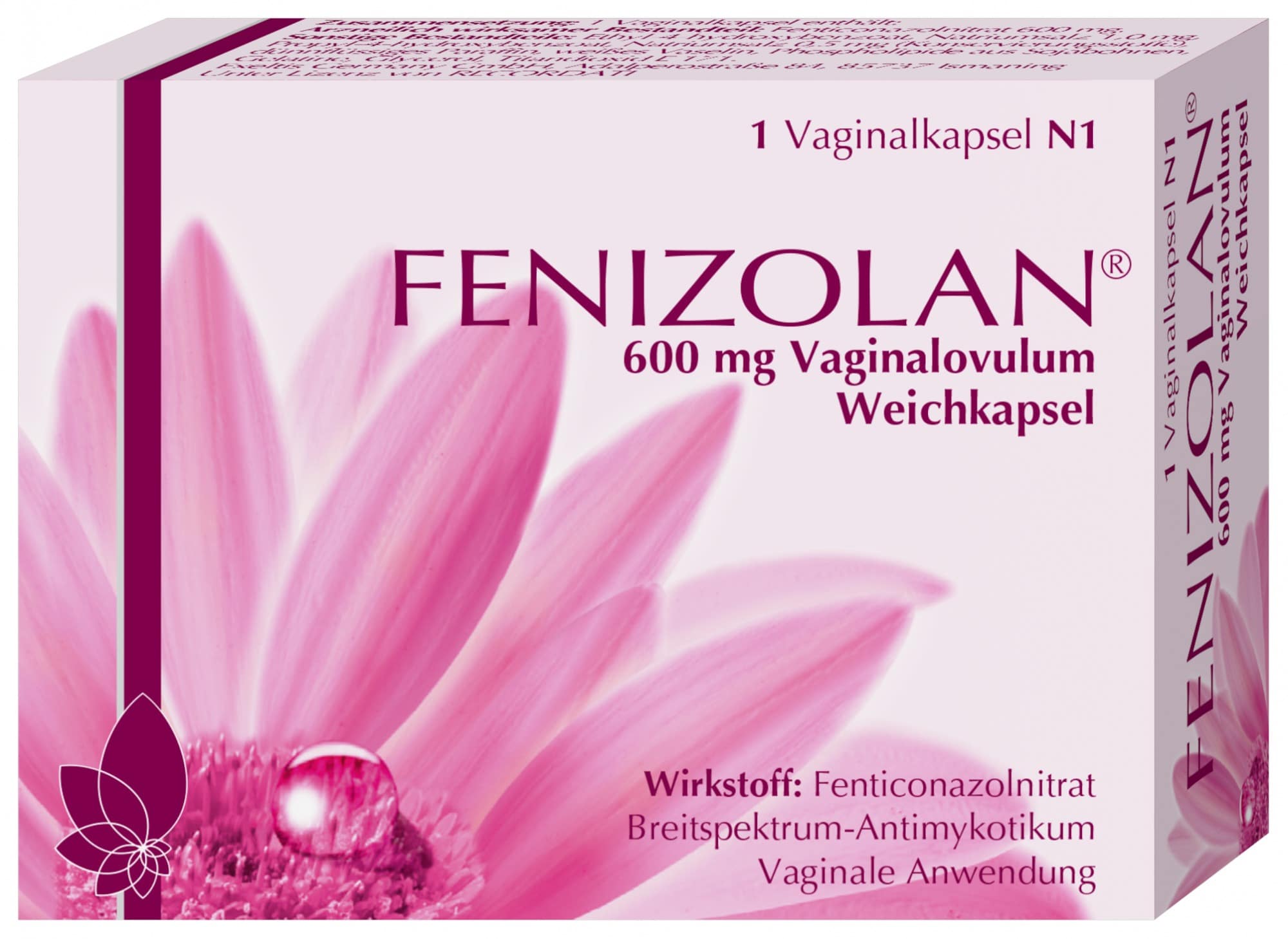 FENIZOLAN 600mg Vaginalovula 1 St Vaginalovula