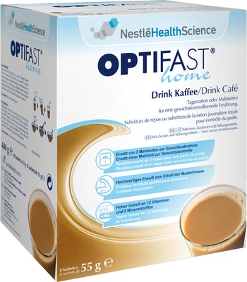 OPTIFAST DRINK Kaffee 8X55 g Pulver