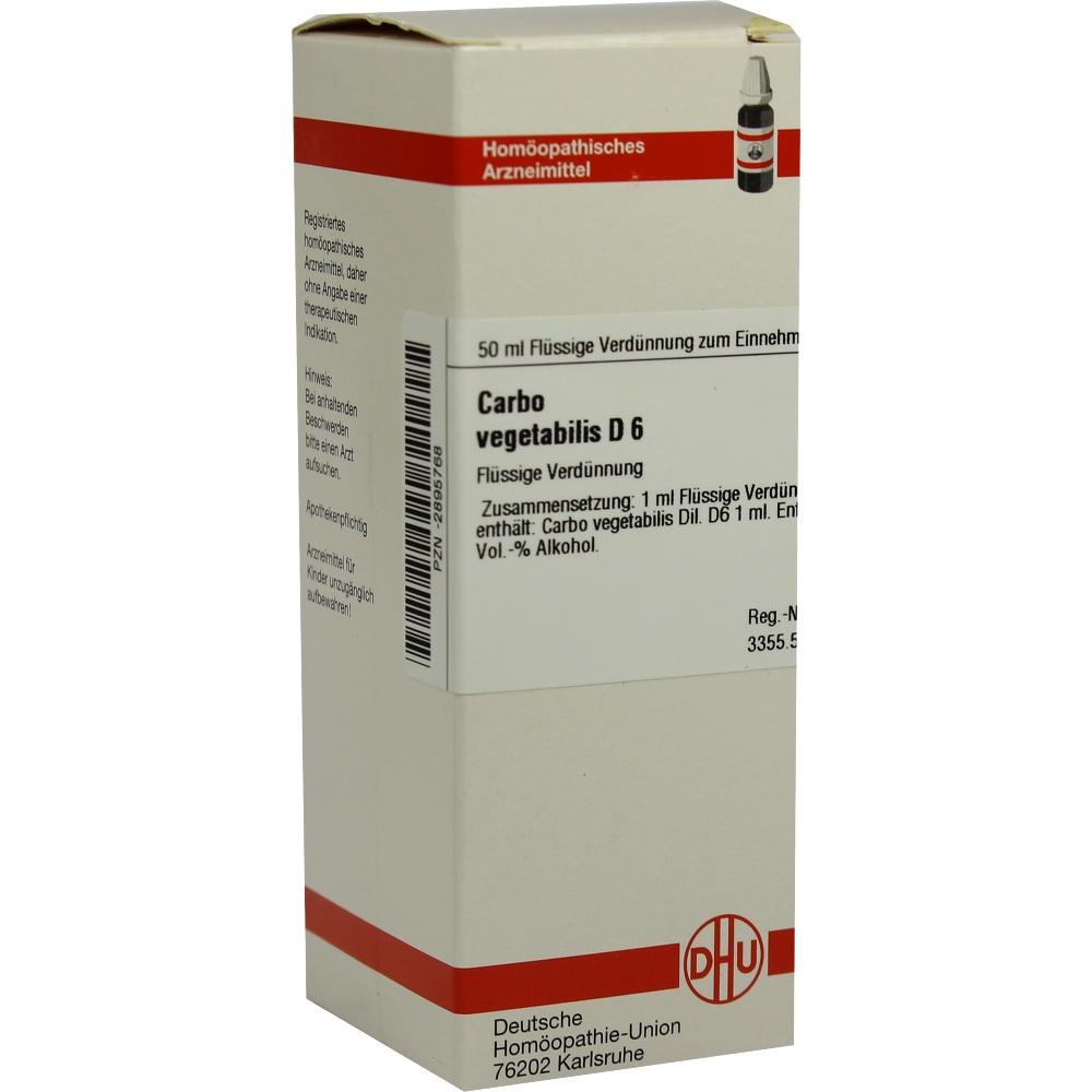CARBO VEGETABILIS D 6 Dilution 50 ml Dilution