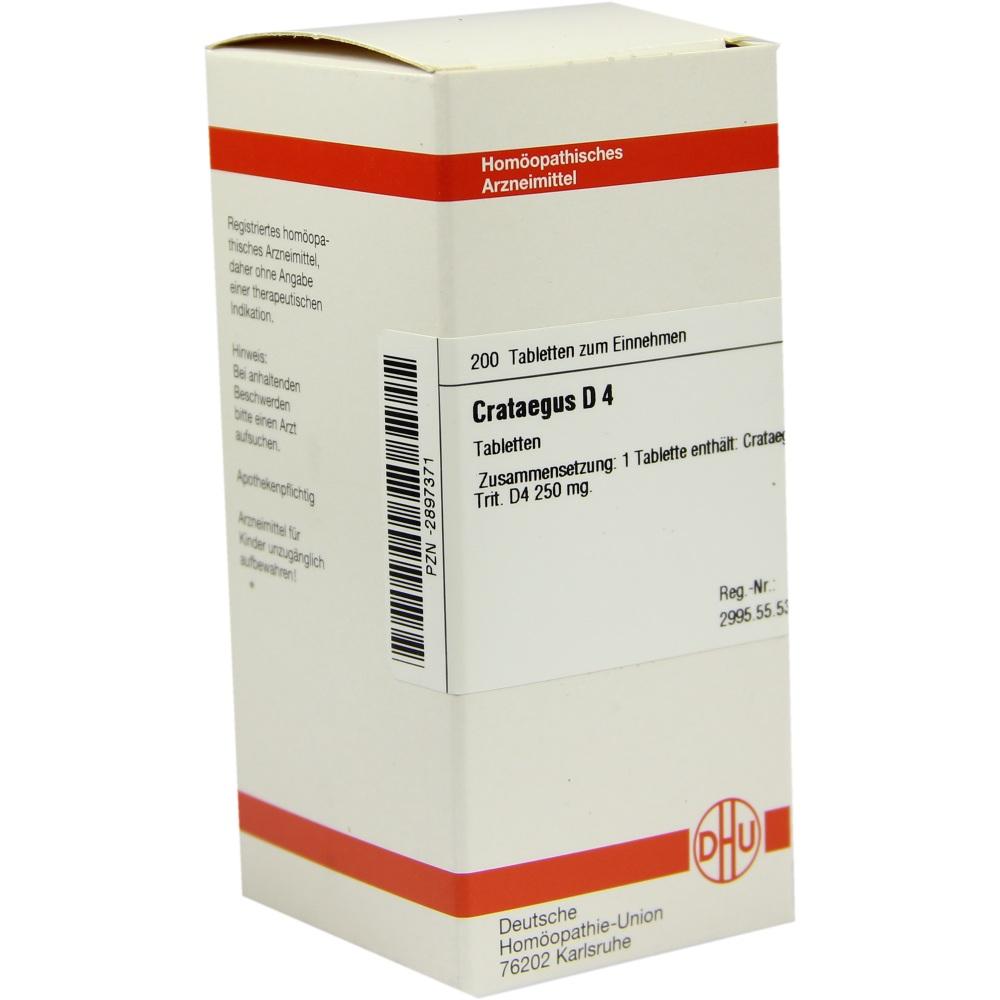 CRATAEGUS D 4 Tabletten 200 St Tabletten