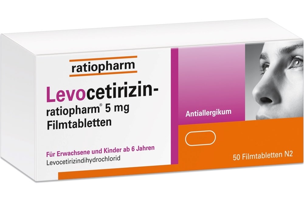 Levocetirizin-ratiopharm 5mg 50 St Filmtabletten