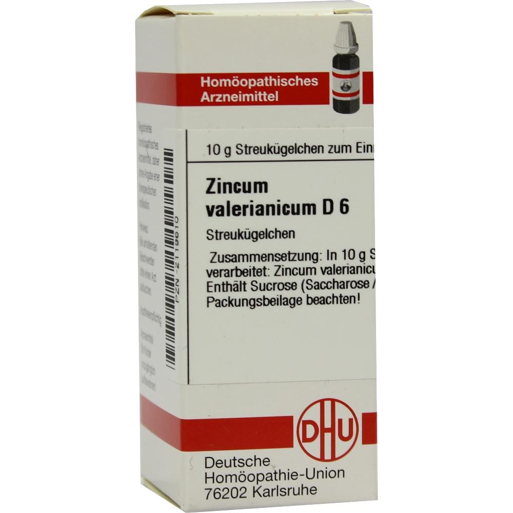ZINCUM VALERIANICUM D 6 Globuli 10 g Globuli