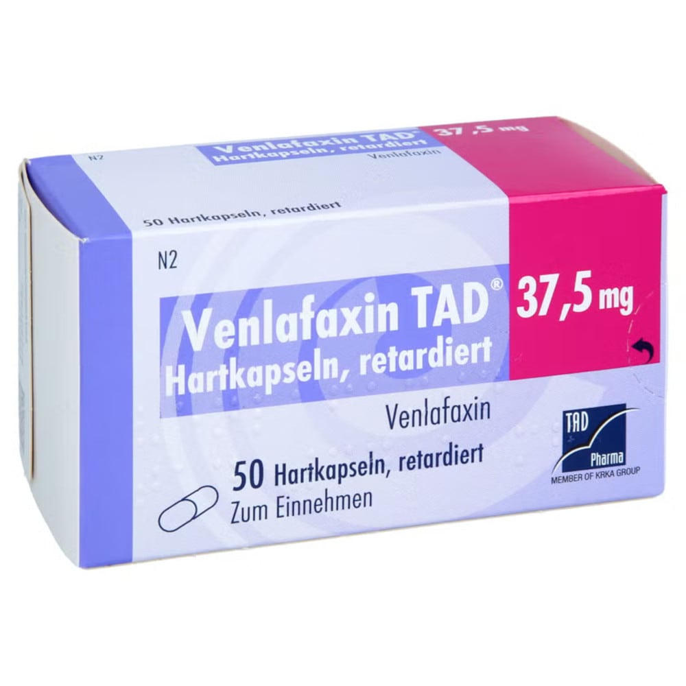 Venlafaxin TAD 37,5mg 50 St Retard-Kapseln
