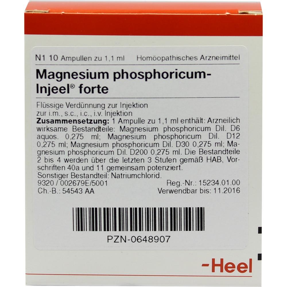 MAGNESIUM PHOSPHORICUM INJEEL forte Ampullen 10 St Ampullen