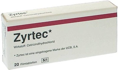 Zyrtec 10mg 20 St Filmtabletten