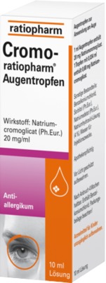 Cromo-ratiopharm Augentropfen 10 ml Augentropfen