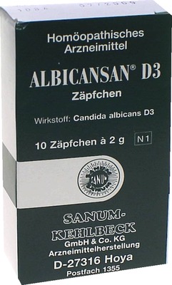 ALBICANSAN D 3 Suppositorien 10 St Suppositorien