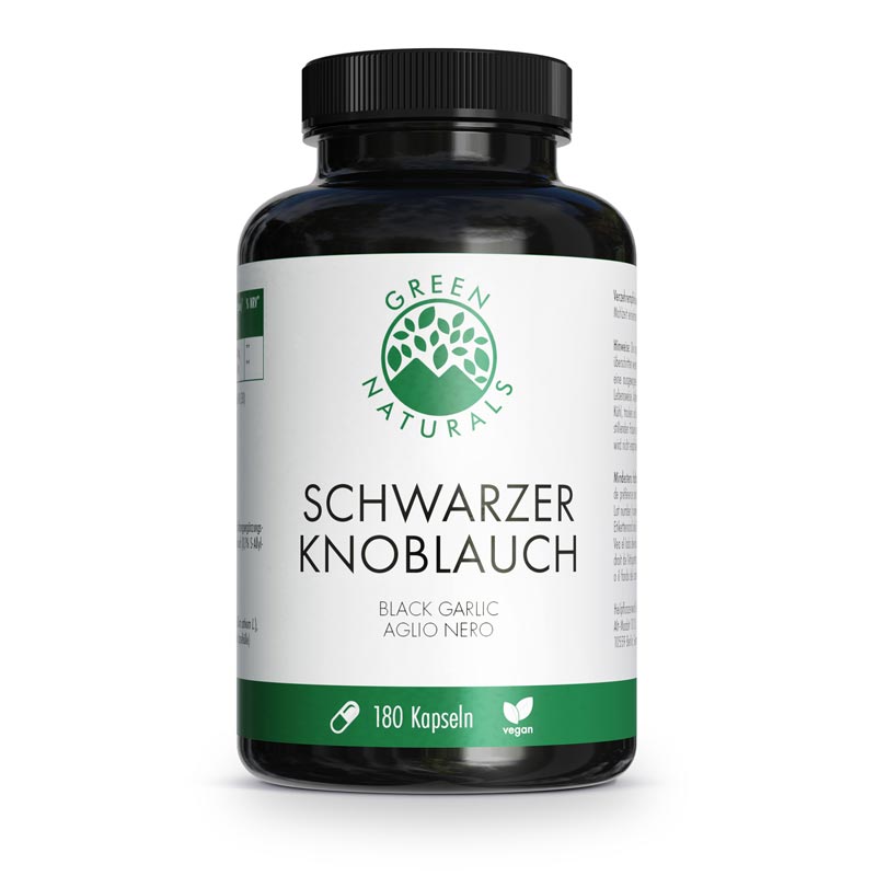 GREEN NATURALS SCHWARZER KNOBLAUCH 600 mg 180 St Kapseln