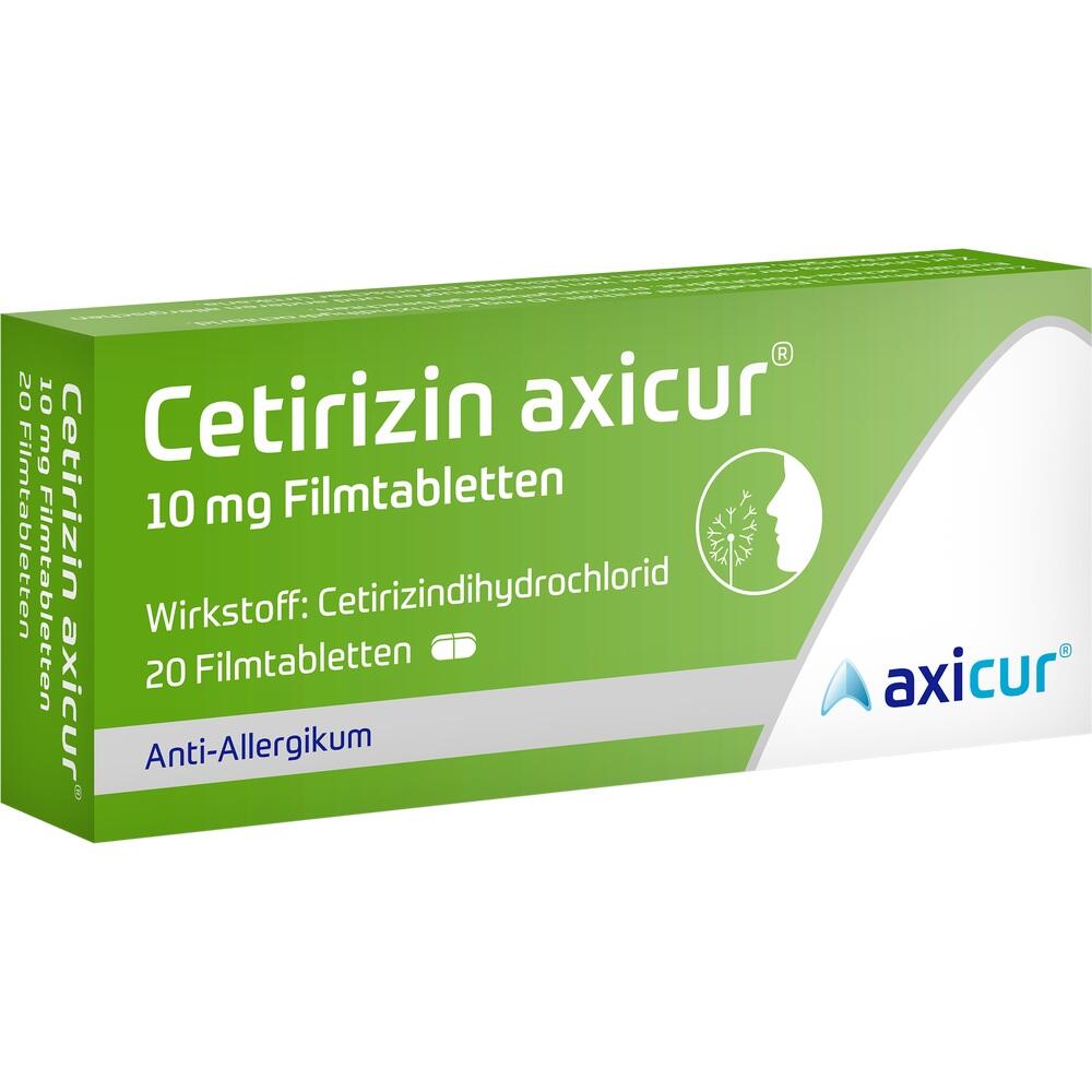 Cetirizin axicur 10 mg  20 St Filmtabletten