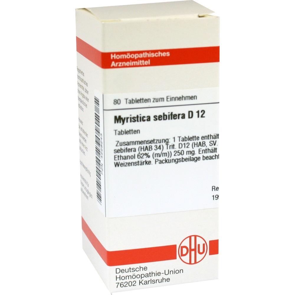 MYRISTICA SEBIFERA D 12  80 St Tabletten