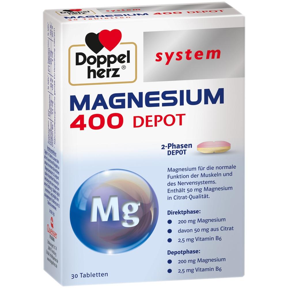 Doppelherz system MAGNESIUM 400 DEPOT 30 St Tabletten