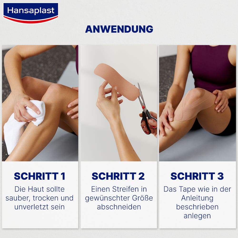 Hansaplast Kinesiologie Tape blau 1 St Bandage