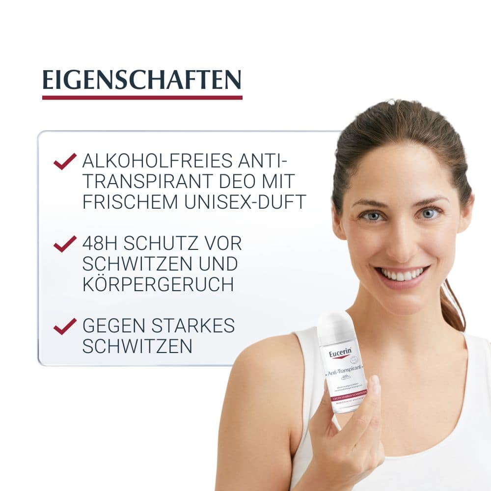 Eucerin Deodorant 24h Doppelpack  2X50 ml Flüssigkeit
