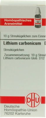 LITHIUM CARBONICUM D 12 Globuli 10 g Globuli