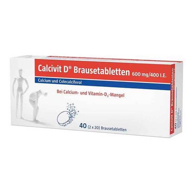 Calcivit D 600mg/400 I.E. 40 St Brausetabletten