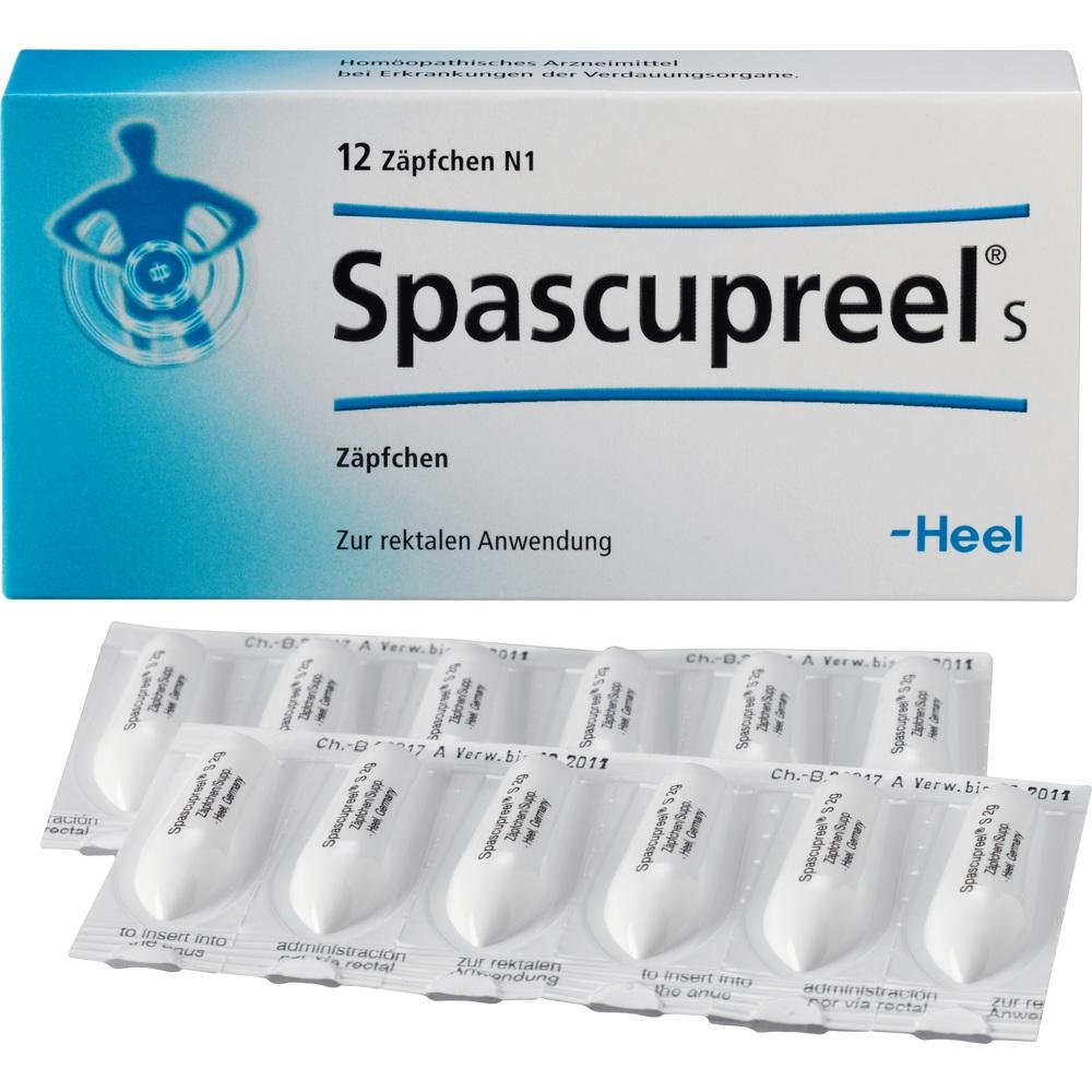 SPASCUPREEL S Suppositorien 12 St Suppositorien