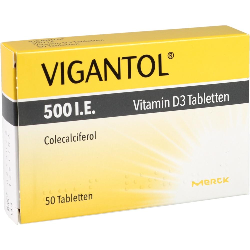 VIGANTOL 500 I.E. Vitamin D3  50 St Tabletten