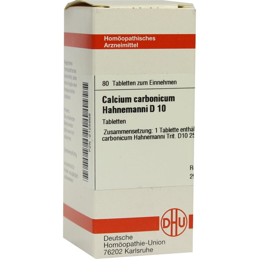 CALCIUM CARBONICUM Hahnemanni D 10 Tabletten 80 St Tabletten