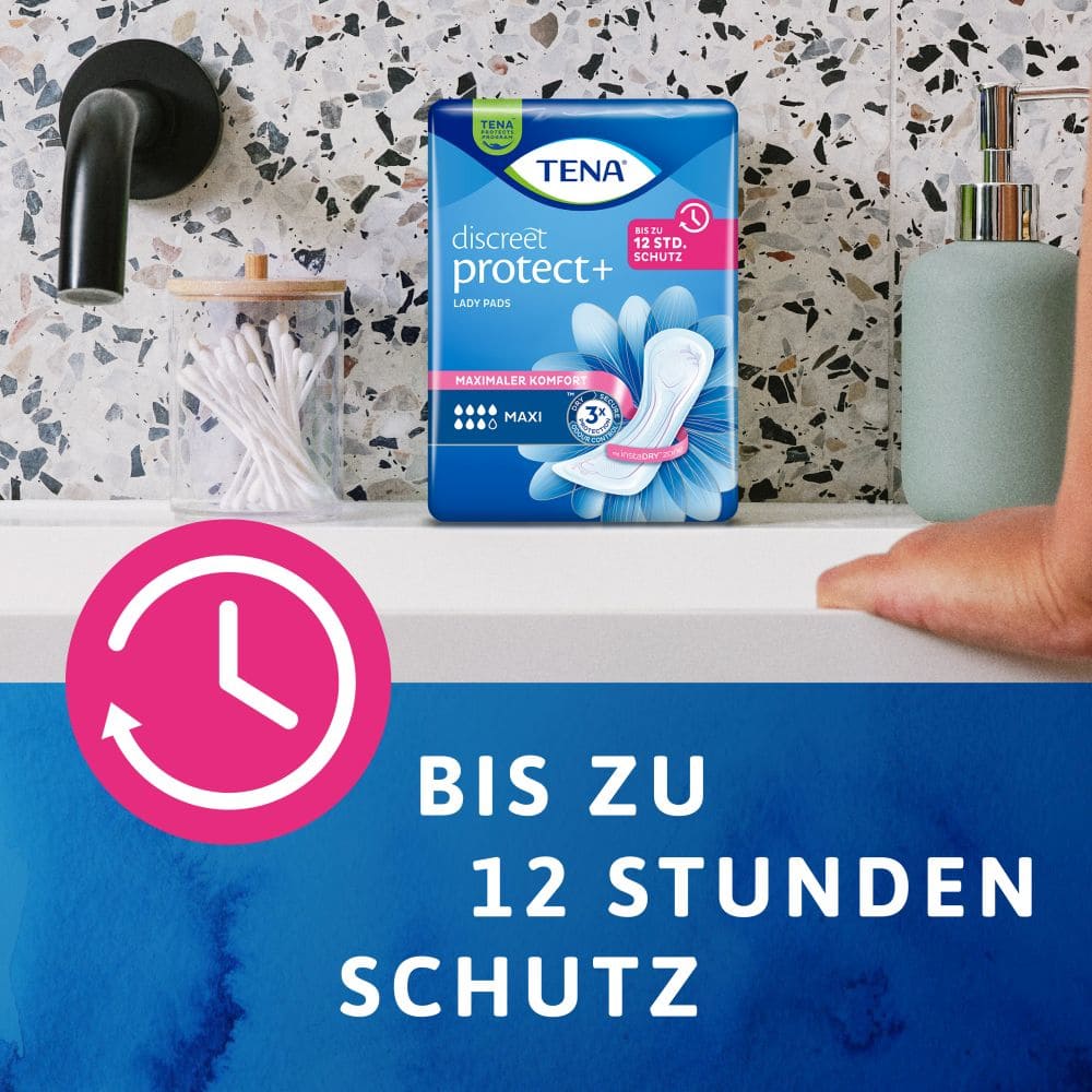 TENA Lady discreet protext+ Maxi Inkontinenz Einlagen 12X12 St Binden