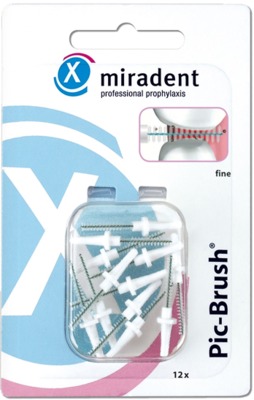 MIRADENT Pic-Brush fine Ersatzbürsten weiß 12 St 12 St