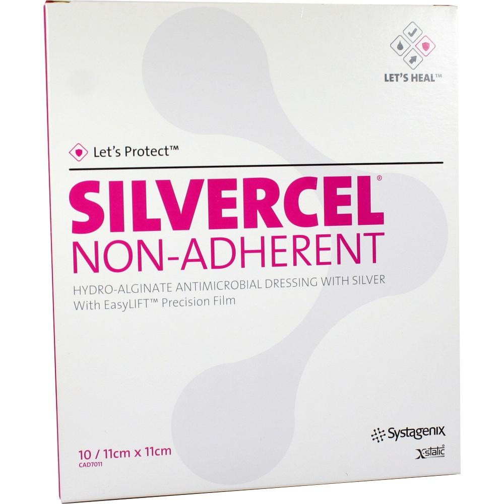 SILVERCEL Non Adherent Kompressen 11x11 cm 10 St Kompressen