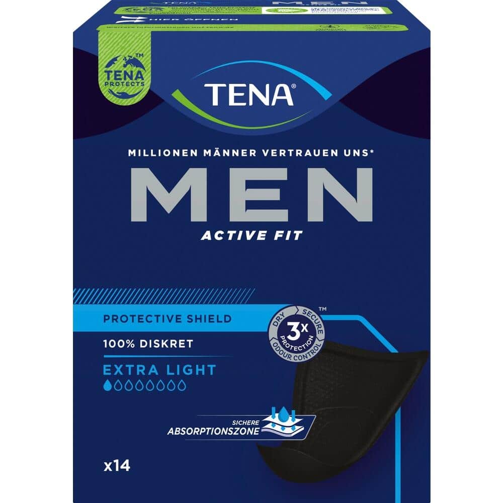 TENA MEN ACTIVE FIT EXTRA LIGHT Inkontinenzeinlagen 8X14 St