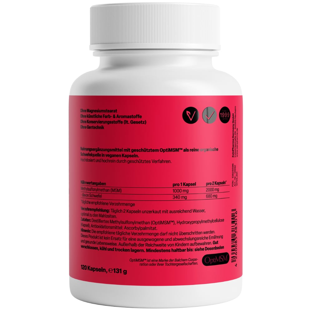 Zein Pharma OptiMSM 1000 mg  120 St Kapseln