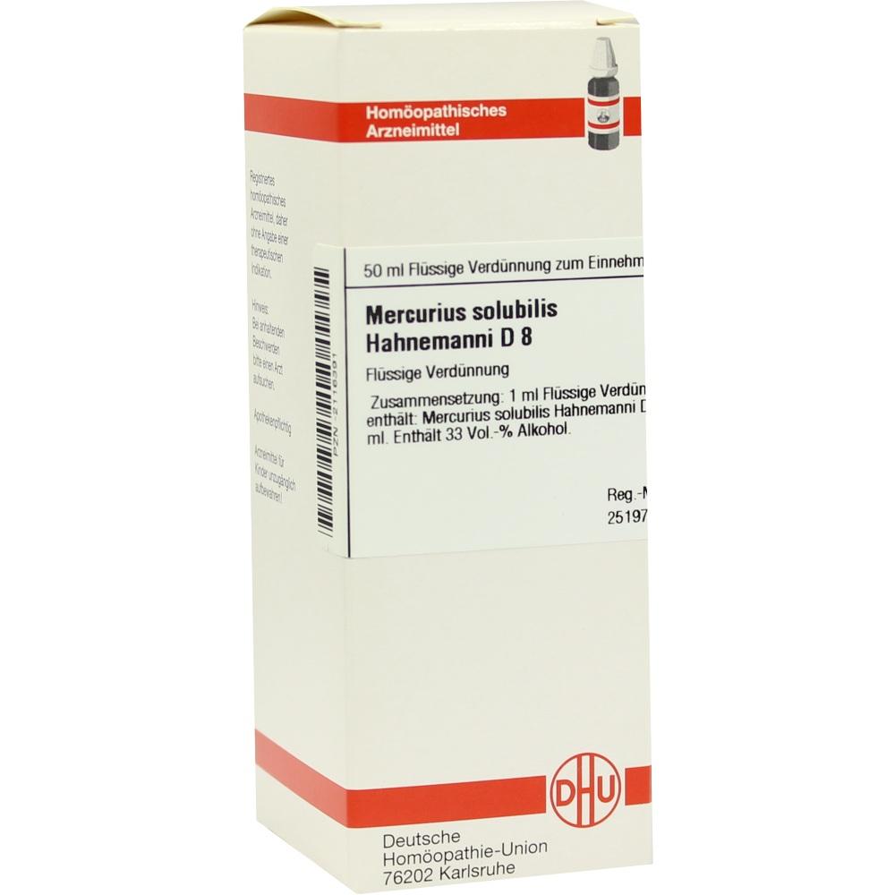 MERCURIUS SOLUBILIS Hahnemanni D 8 Dilution 50 ml Dilution
