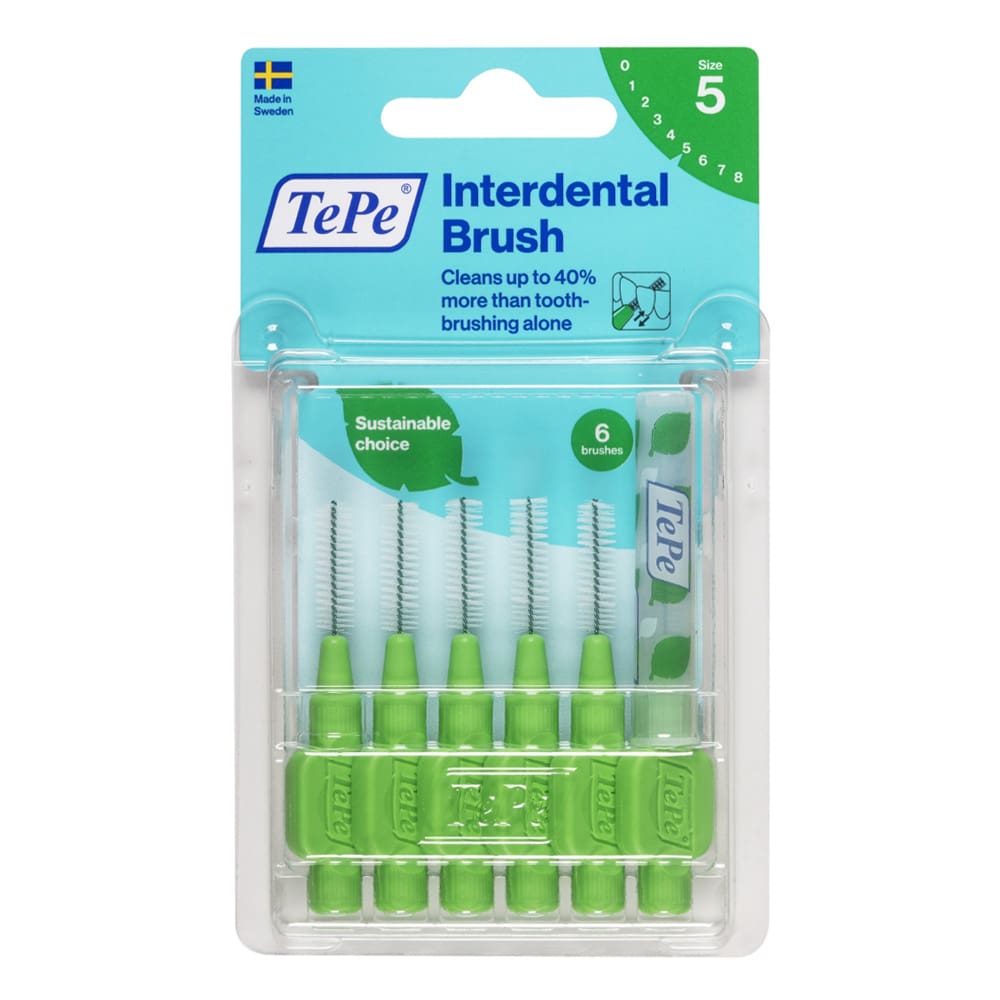 TEPE Interdentalbürste 0,8mm grün 6 St Zahnbürste