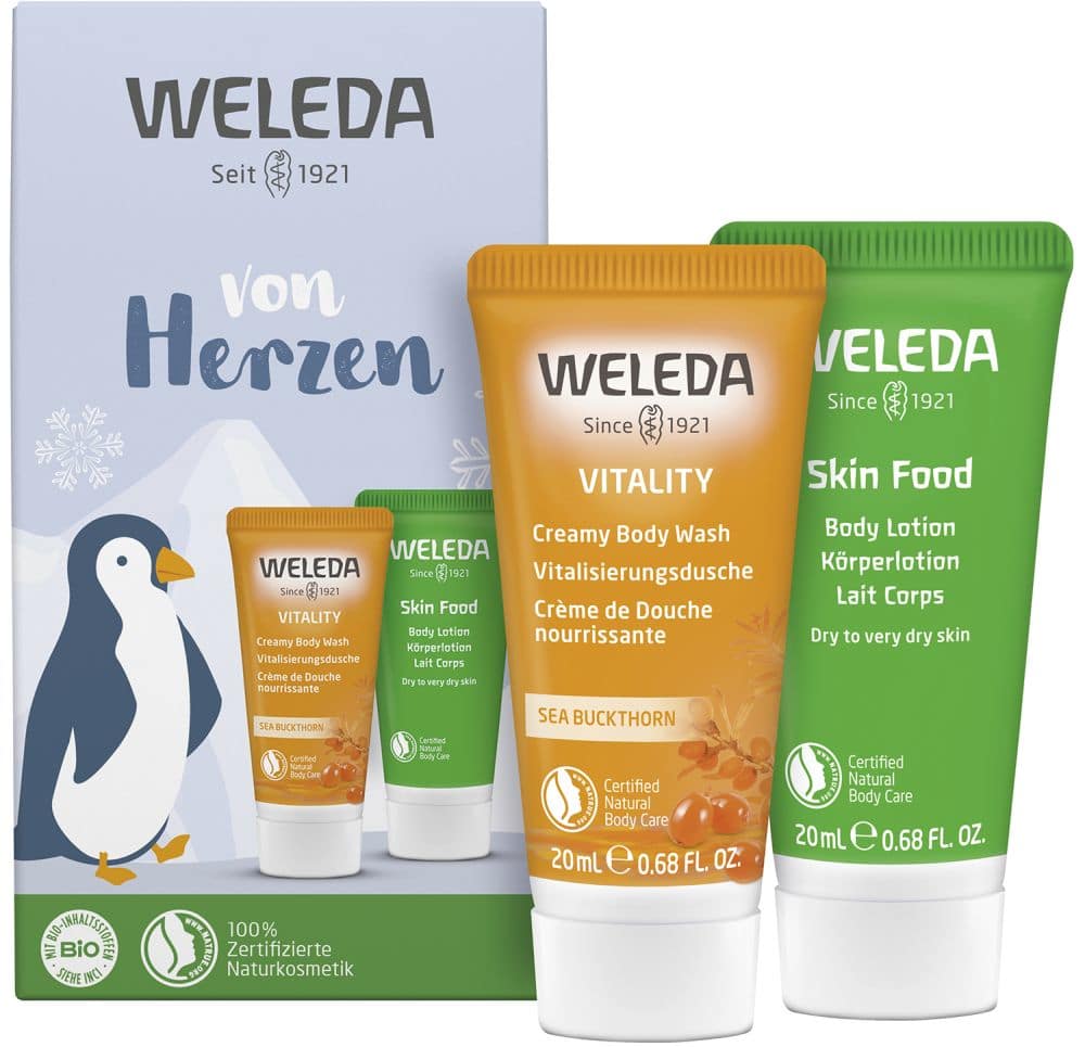 WELEDA von Herzen Mini Geschenkset Sanddorn & Skin Food 40 ml
