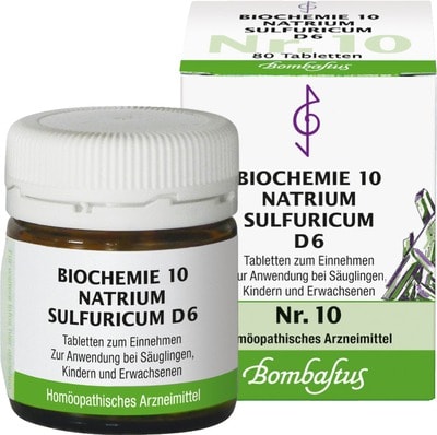 BIOCHEMIE 10 Natrium sulfuricum D 6 Tabletten 80 St Tabletten