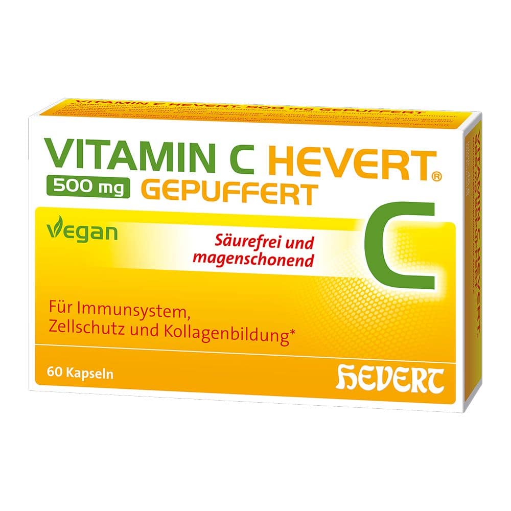 VITAMIN C HEVERT 500 mg GEPUFFERT 60 St Kapseln