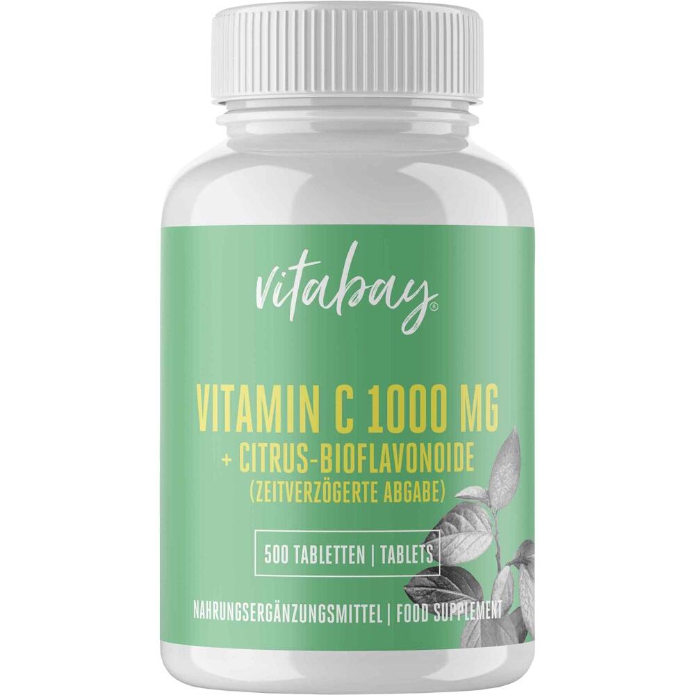 vitabay VITAMIN C 1000 MG + CITRUS-BIOFLAVONOIDE  500 St Tablette mit veränderter Wirkstofffreisetzung