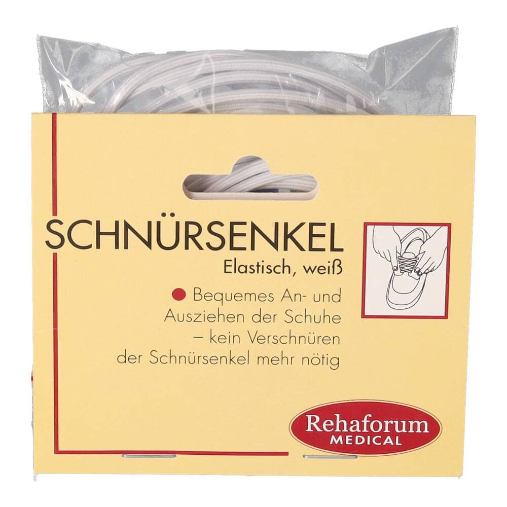 SCHNÜRSENKEL elastisch 61 cm weiß 4 St