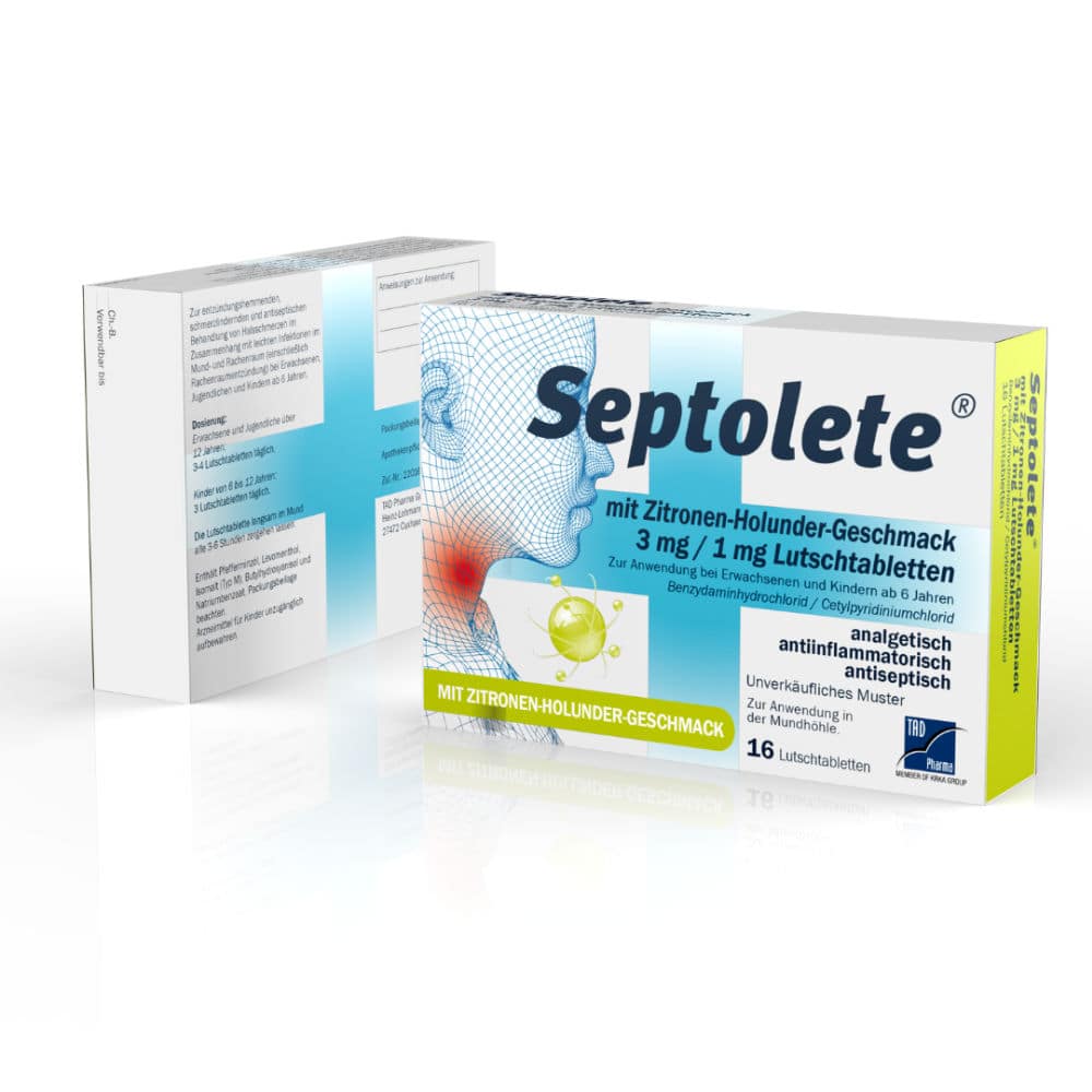Septolete 3mg/1mg Lutschtabletten 16 St Lutschtabletten