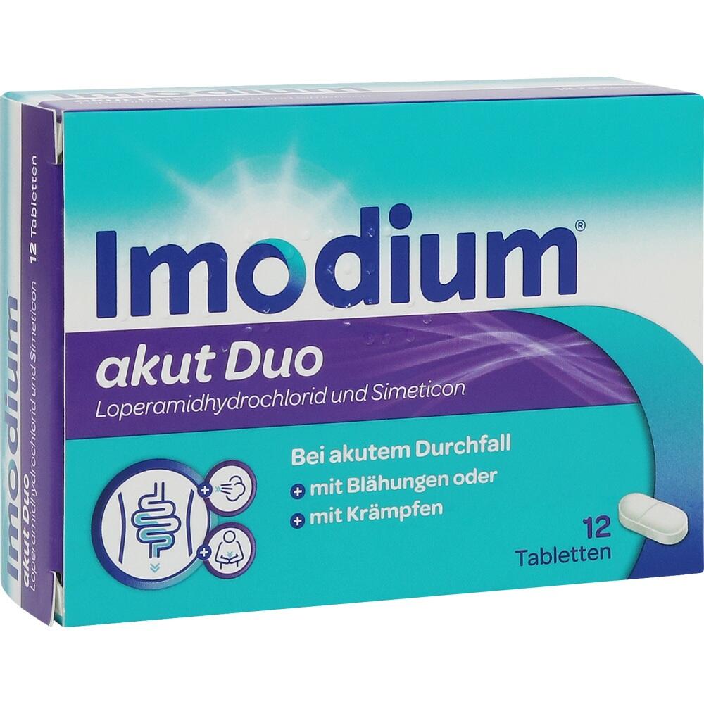 Imodium akut Duo - bei akutem Durchfall mit Blähungen oder Krämpfen