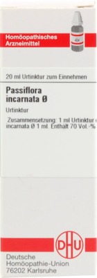 PASSIFLORA INCARNATA Urtinktur 20 ml Dilution