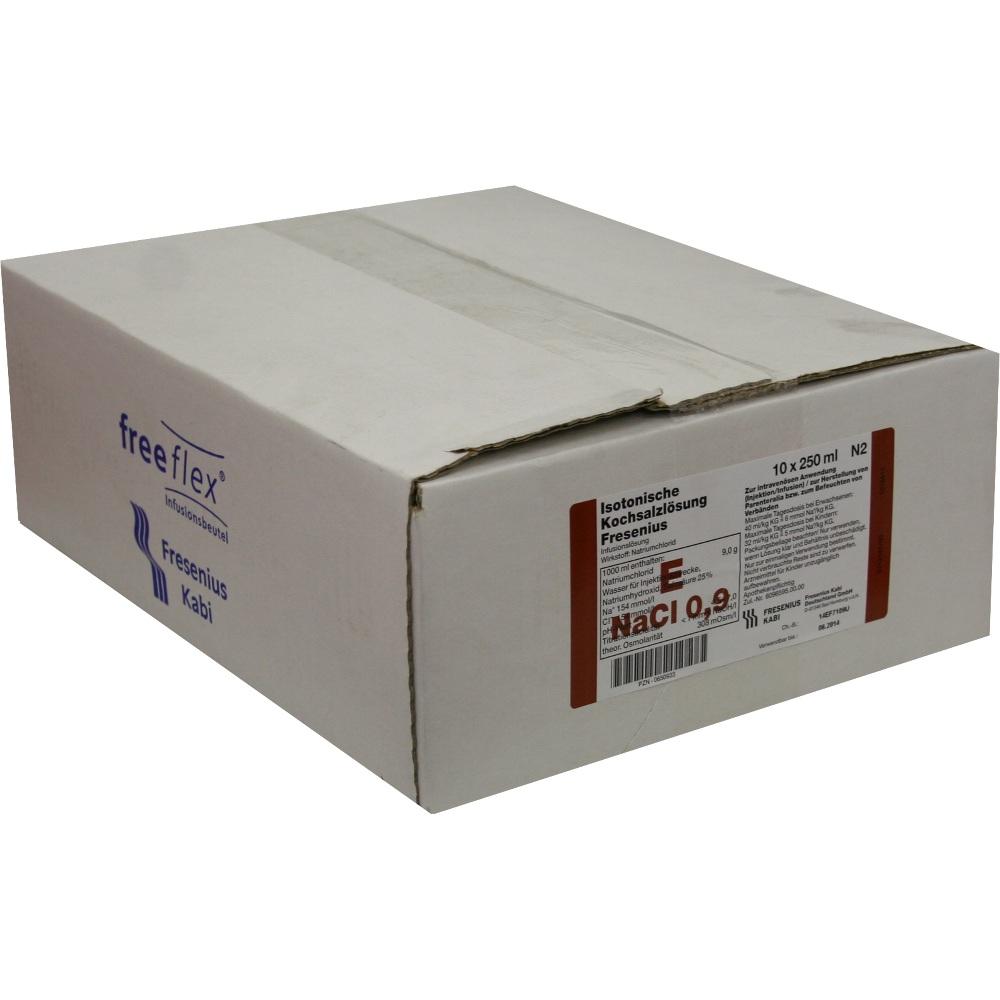ISOTONISCHE Kochsalzlösung Fresenius freeflex 10X250 ml Infusionslösung