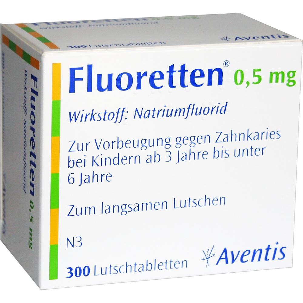 Fluoretten 0,5mg 300 St Tabletten