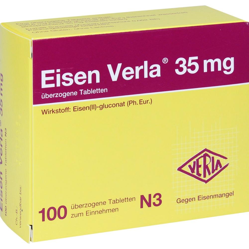 Eisen Verla 35mg 100 St Überzogene Tabletten