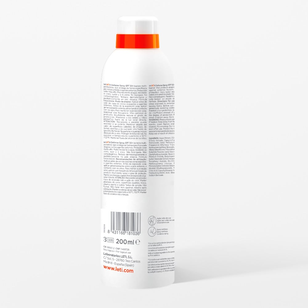 LETI AT4 Defense SPF 50+ Spray 200 ml Spray