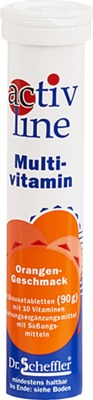 ACTIVLINE Multivitamin Orange Brausetabletten 20 St Brausetabletten