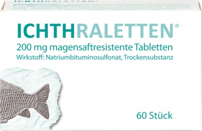 Ichthraletten 200 mg magensaftresistente Tabletten 60 St Tabletten magensaftresistent