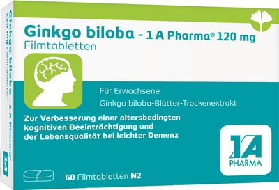 Ginkgo - 1A Pharma 120 mg 60 St Filmtabletten