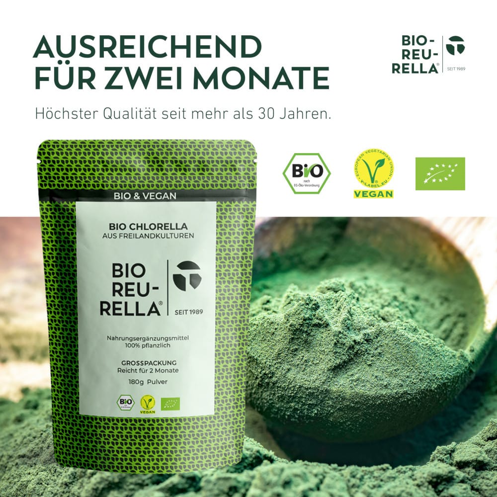 BIO REU-RELLA BIO CHLORELLA 180 g Pulver