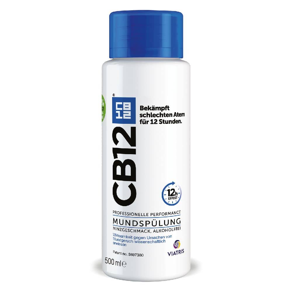 CB12 MUNDSPÜLUNG MINZGESCHMACK, ALKOHOLFREI 500 ml Spüllösung