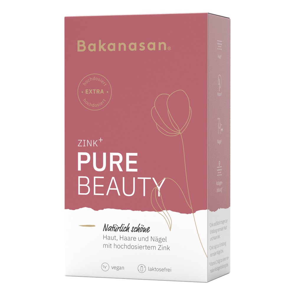 Bakanasan ZINK+ PURE BEAUTY 60 St Kapseln
