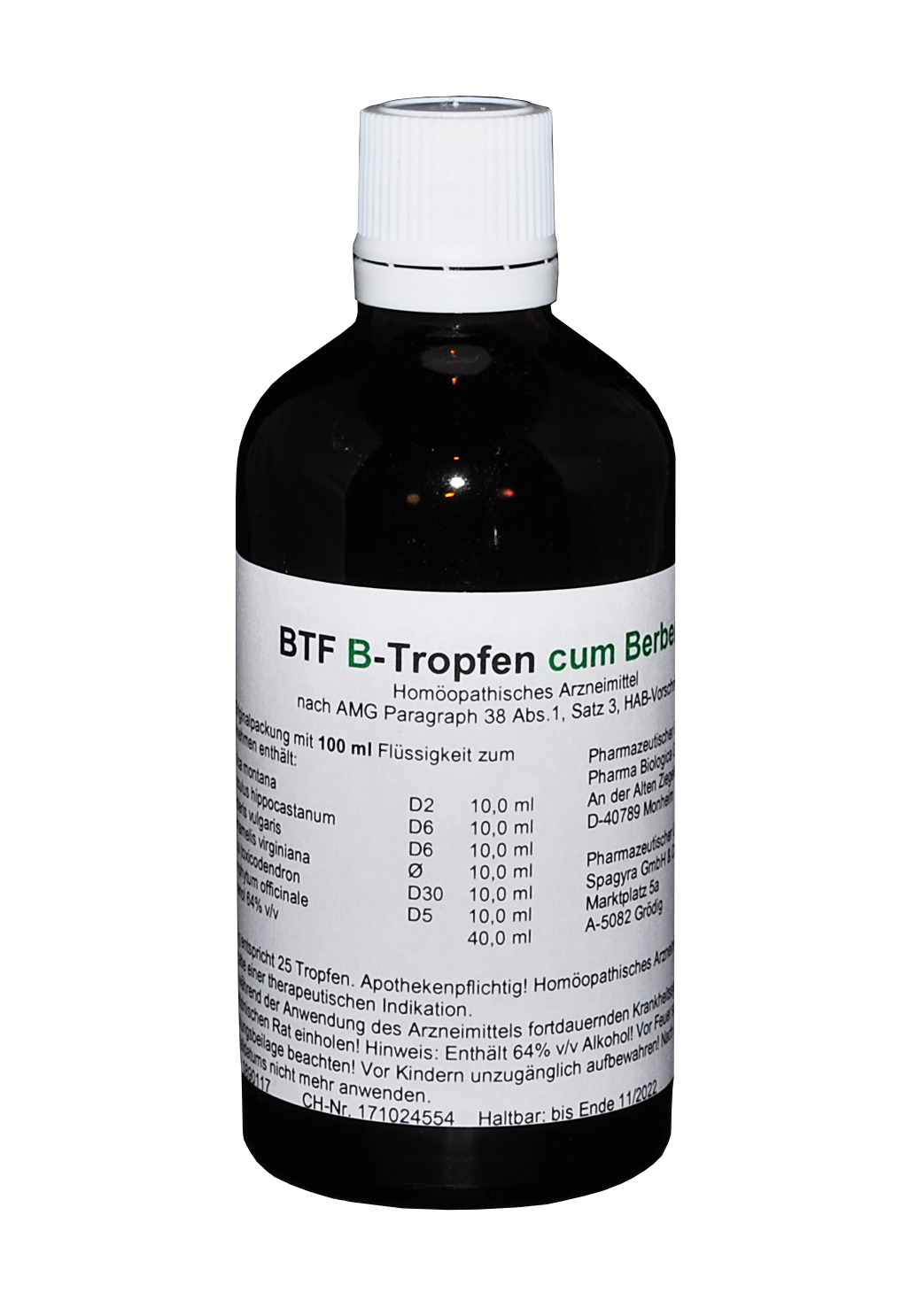 BTF B cum Berberis Tropfen 100 ml Tropfen