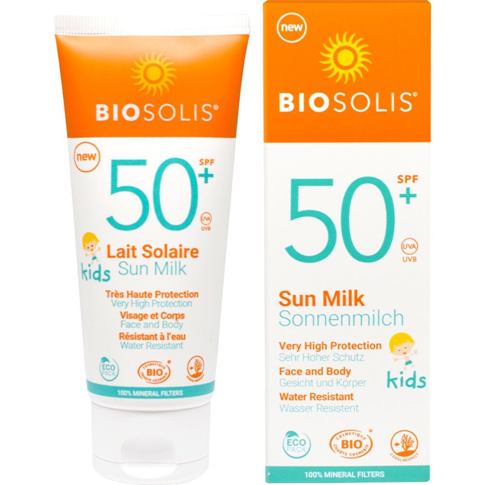BIOSOLIS Bio Sonnenmilch Baby &amp; Kids LSF 50+  100 ml Milch